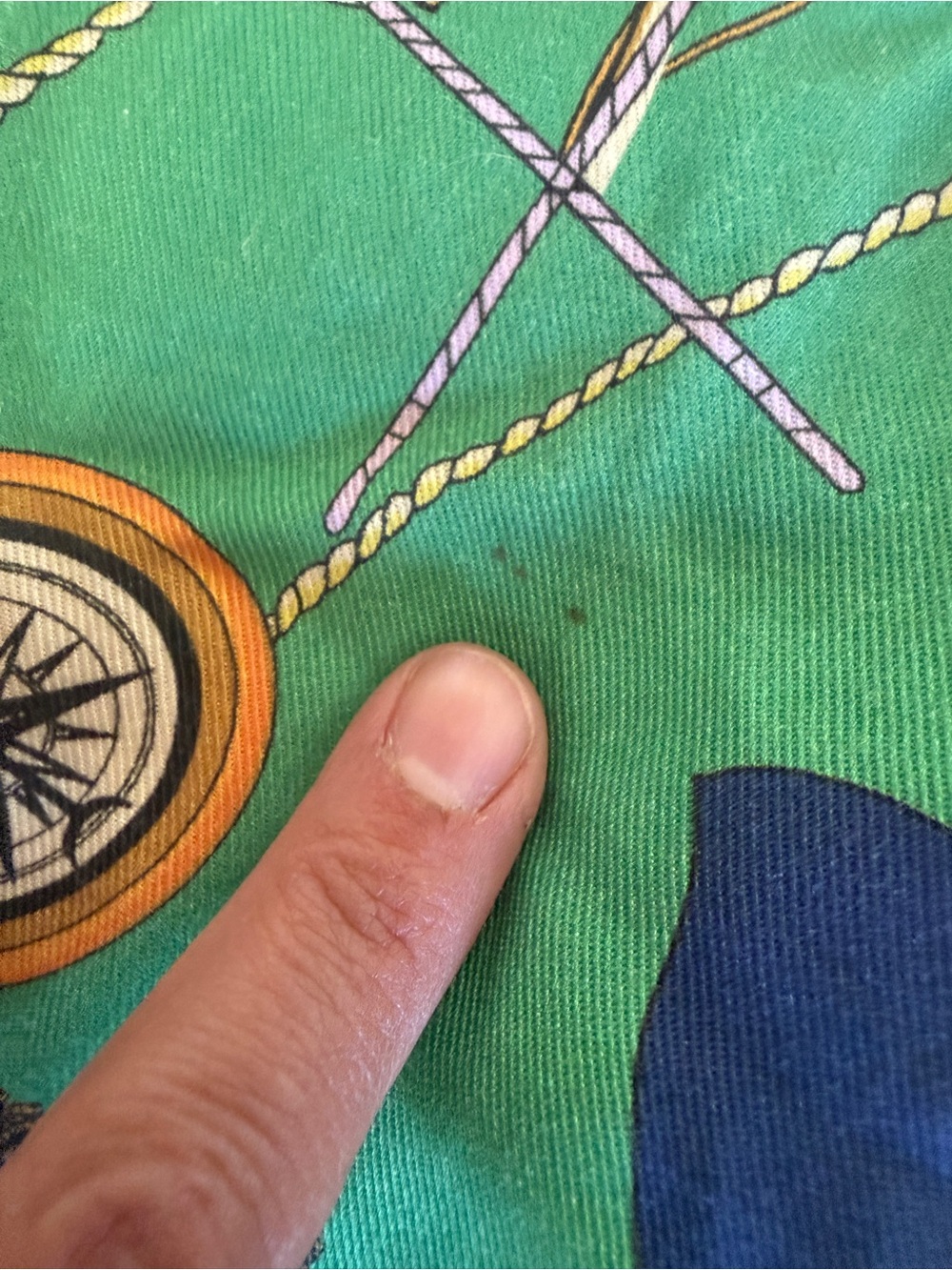 Anthropologie Green Nautical Flag Print Bermuda Shorts - Picture 9 of 9